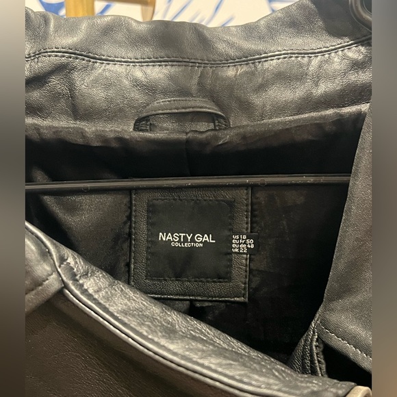 Leather Moto Jacket Black - Picture 3 of 5